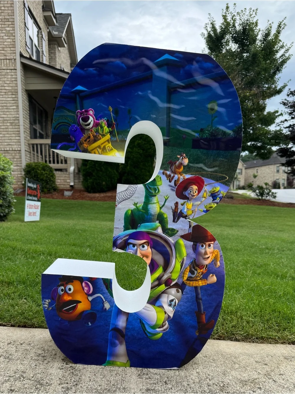 Large Decorative Foam Numbers 3/ 30” Tall Event Props